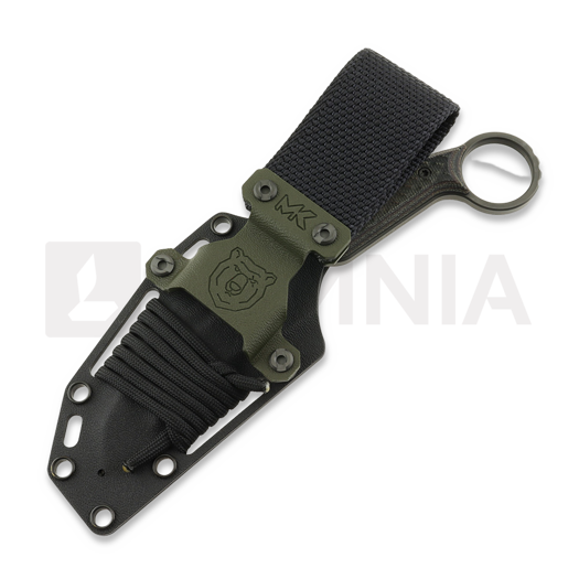 MK Knives & Tools Claw "FTB" kniv, Deep Autumn Micarta/Black G-10 Liners, DLC