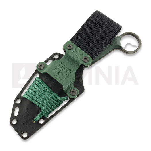 MK Knives & Tools Claw "FTB" peilis, Green G-10, DLC