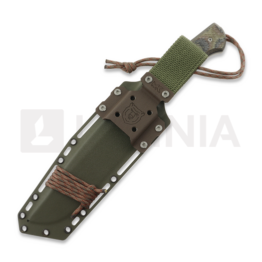 MK Knives & Tools Crowbar Expedition Elmax knife, Camo Canvas Micarta