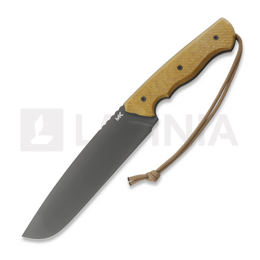 MK Knives & Tools Crowbar Expedition V23 knife, Natural Canvas Micarta