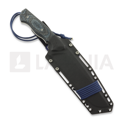 Нож MK Knives & Tools Crowbar FTB Elmax, Blue & Black Canvas Micarta