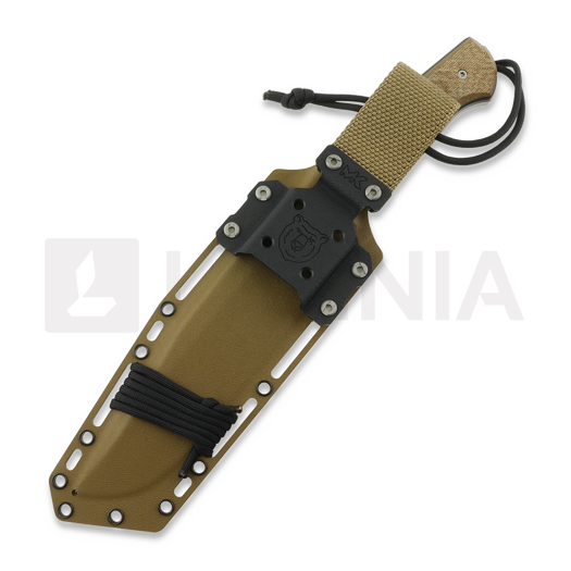 Нож MK Knives & Tools Crowbar FTB Elmax, Natural Canvas Micarta