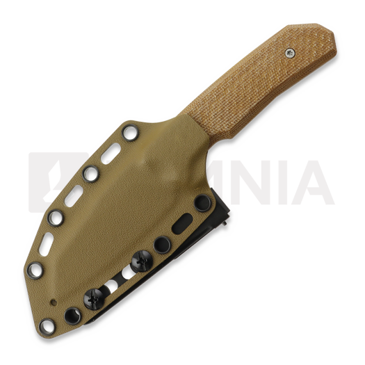 MK Knives & Tools Flin Expedition Natural Canvas Micarta knife