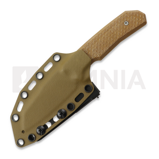 MK Knives & Tools Flin Expedition Natural Canvas Micarta knife