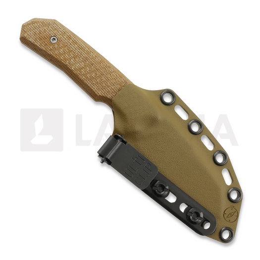 MK Knives & Tools Flin Expedition Natural Canvas Micarta knife
