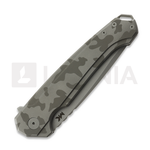 MK Knives & Tools Ingeni MT Camo folding knife, Brass Green Titanium