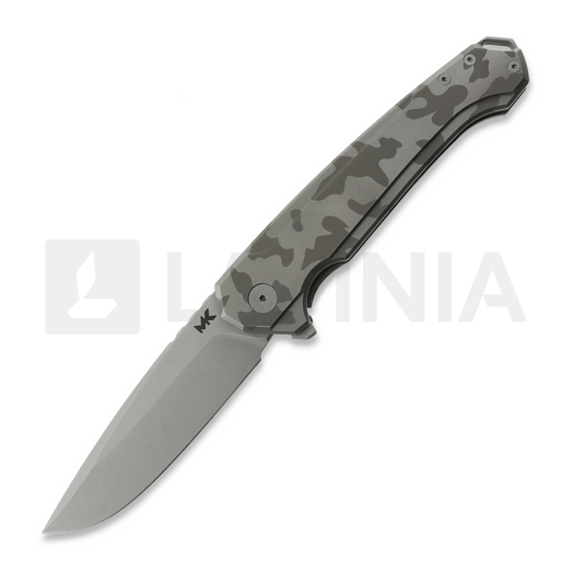 MK Knives & Tools Ingeni MT Camo 접이식 나이프, Grey/Shadow Brown Titanium