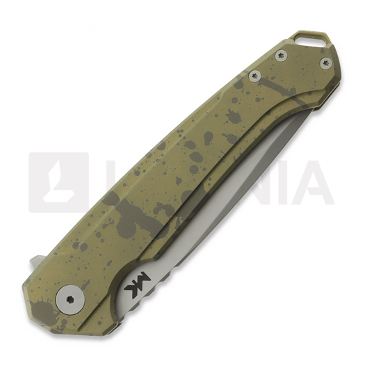 MK Knives & Tools Ingeni MT Scatter #2 kääntöveitsi, Brass Green Titanium