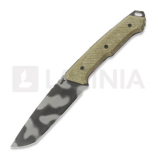 MK Knives & Tools Nomad FTB Elmax ナイフ, OD Green Canvas Micarta