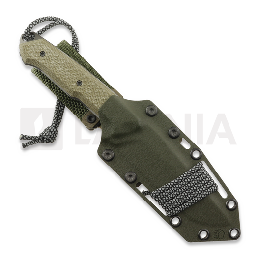 MK Knives & Tools Nomad FTB Elmax veitsi, OD Green Canvas Micarta