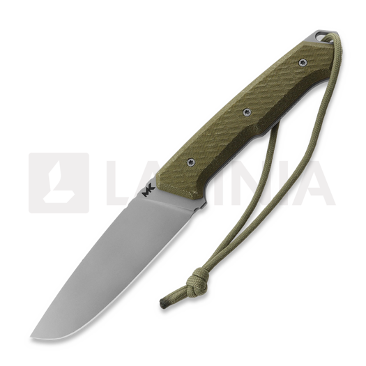 Cuțit MK Knives & Tools Nomad "FTB", Green Micarta/Brown G-10, Bead Blasted