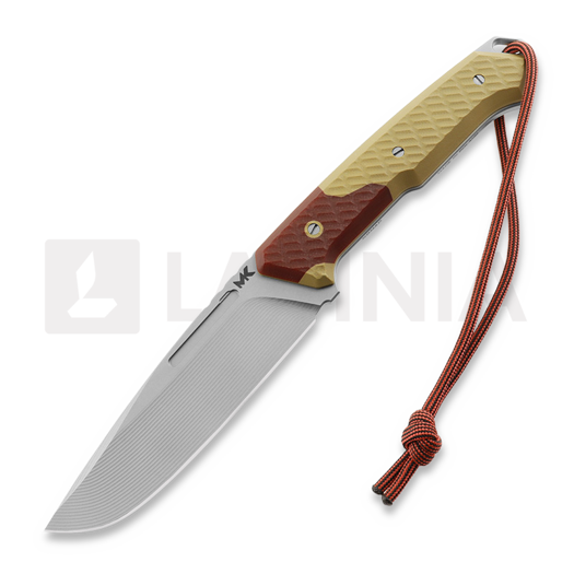 มีด MK Knives & Tools Nomad "FuturePunk", Coyote/Ruby Red G-10, Blasted