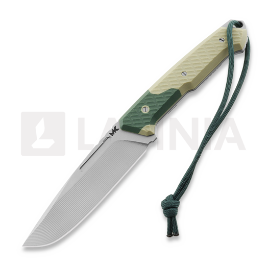 มีด MK Knives & Tools Nomad "FuturePunk", D.Tan/Green G-10, Blasted