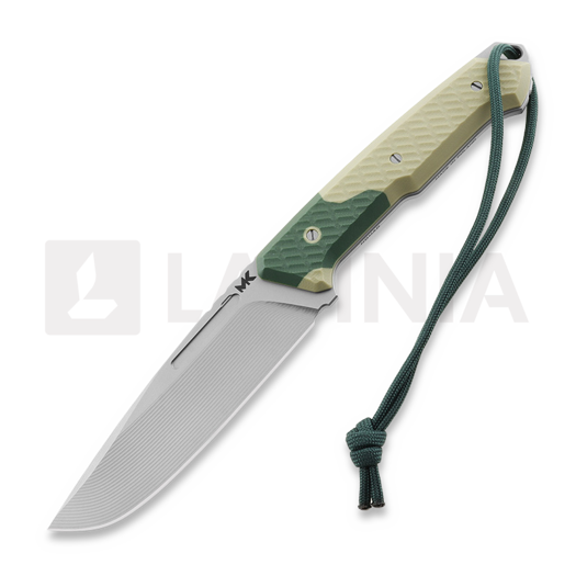 Nóż MK Knives & Tools Nomad "FuturePunk", D.Tan/Green G-10, Blasted