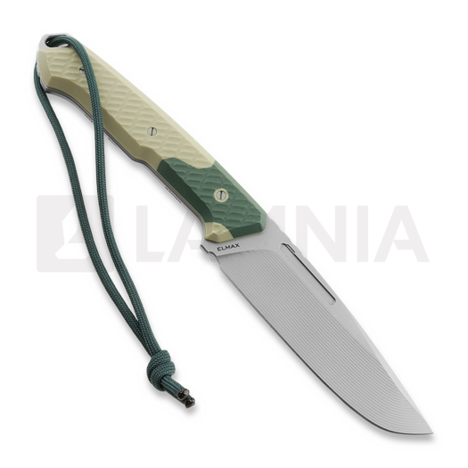 MK Knives & Tools Nomad "FuturePunk" veitsi, D.Tan/Green G-10, Blasted