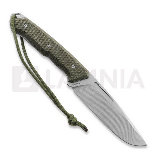 MK Knives & Tools Nomad "FuturePunk" veitsi, Green Canvas Micarta, Blasted