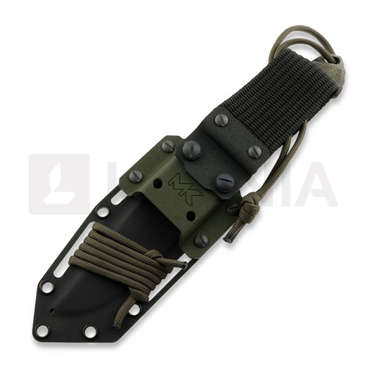 MK Knives & Tools Nomad Prototype kniv, Green Canvas Micarta, Camo PVD