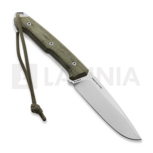 MK Knives & Tools Nomad Prototype peilis, Green Canvas Micarta, Satin