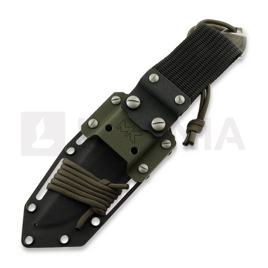 MK Knives & Tools Nomad Prototype peilis, Green Canvas Micarta, Satin