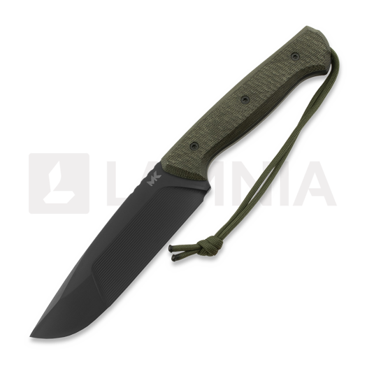 MK Knives & Tools Rambler Postapo knife, Green Micarta/Black G-10