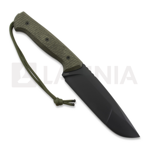 MK Knives & Tools Rambler Postapo veitsi, Green Micarta/Black G-10