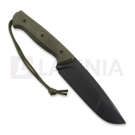 MK Knives & Tools Rambler Postapo peilis, Green Micarta/Black G-10
