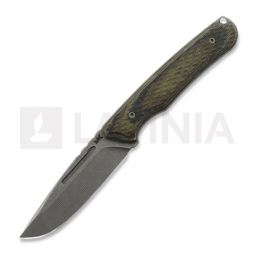 Coltello MK Knives & Tools Scout "FTB", Camo Canvas Micarta/Black G-10 Liners, Acid SW