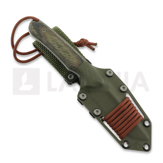 MK Knives & Tools Scout "FTB" veitsi, Camo Canvas Micarta/Black G-10 Liners, Acid SW