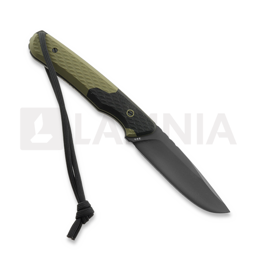 MK Knives & Tools Scout "Futurepunk" knife, Olive Green/Black G-10, DLC