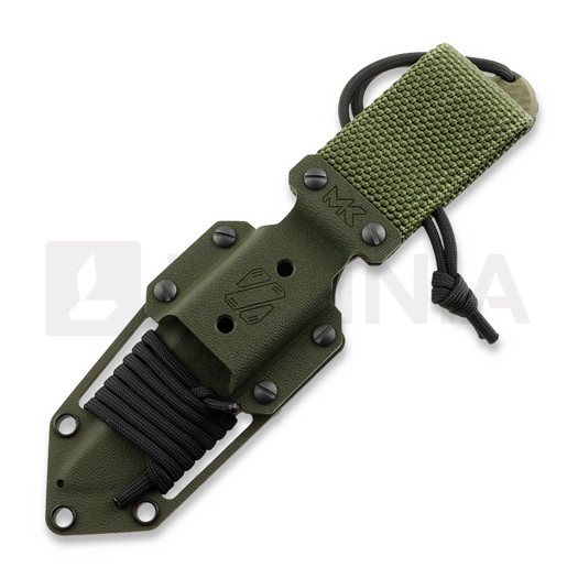 MK Knives & Tools Scout "Futurepunk" knife, Olive Green/Black G-10, DLC