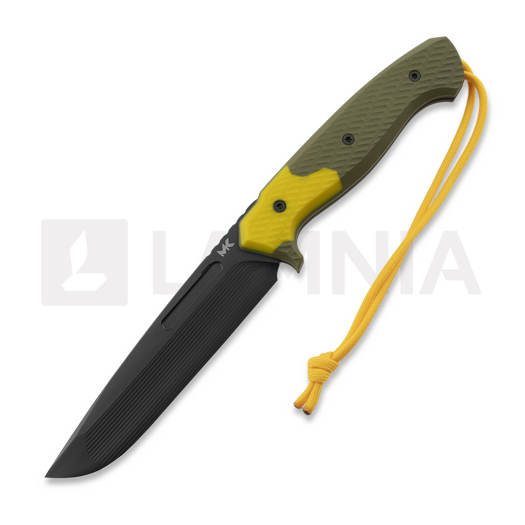 MK Knives & Tools Sentinel "Postapo", OD Green/Yellow G-10, DLC