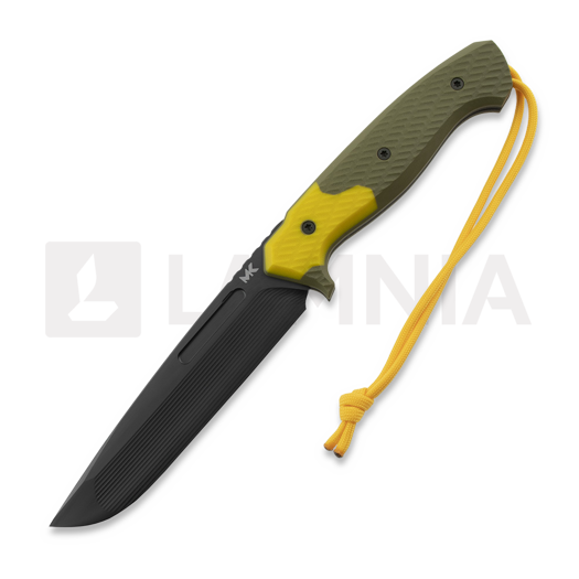 MK Knives & Tools Sentinel "Postapo", OD Green/Yellow G-10, DLC