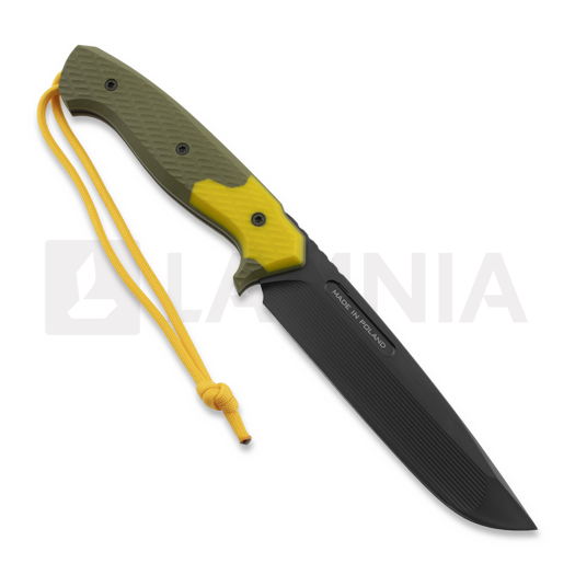 MK Knives & Tools Sentinel "Postapo", OD Green/Yellow G-10, DLC