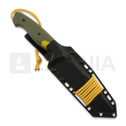 MK Knives & Tools Sentinel "Postapo", OD Green/Yellow G-10, DLC