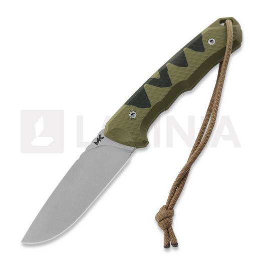 Nóż MK Knives & Tools Venn "Angler: Perch", OD Green/Black G-10, Blasted