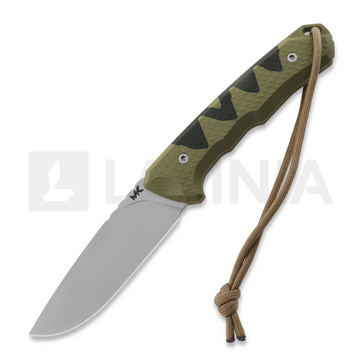 Nóż MK Knives & Tools Venn "Angler: Perch", OD Green/Black G-10, Blasted