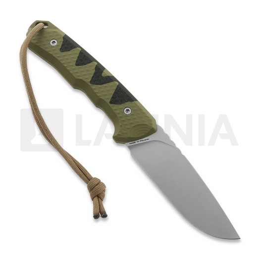 MK Knives & Tools Venn "Angler: Perch" veitsi, OD Green/Black G-10, Blasted