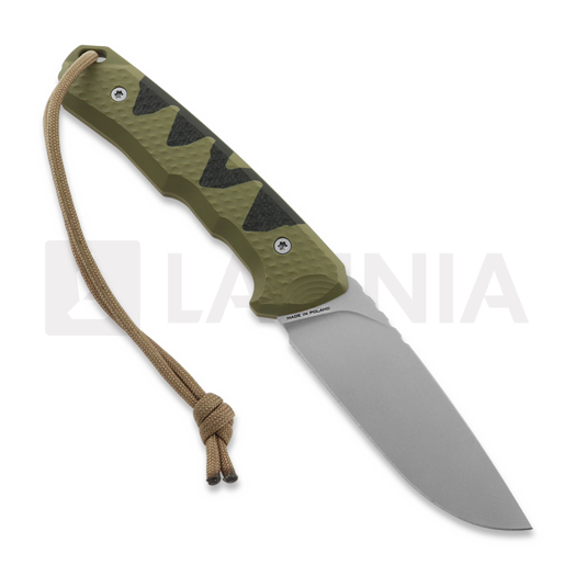 MK Knives & Tools Venn "Angler: Perch" peilis, OD Green/Black G-10, Blasted