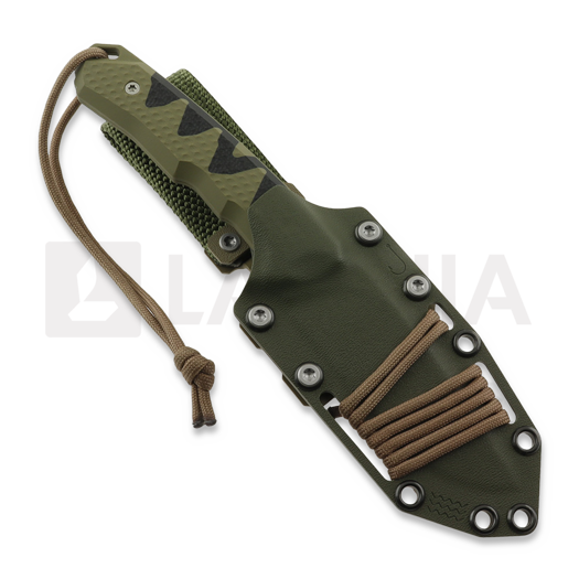 MK Knives & Tools Venn "Angler: Perch" veitsi, OD Green/Black G-10, Blasted