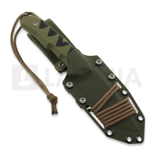 MK Knives & Tools Venn "Angler: Perch" peilis, OD Green/Black G-10, Blasted