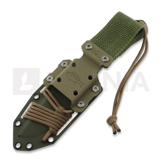 MK Knives & Tools Venn "Angler: Perch" veitsi, OD Green/Black G-10, Blasted