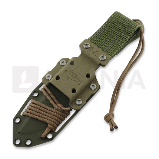 MK Knives & Tools Venn "Angler: Perch" peilis, OD Green/Black G-10, Blasted