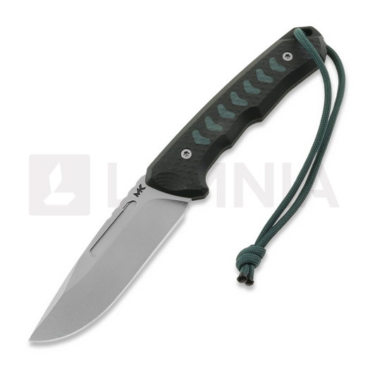 MK Knives & Tools Venn "FTB" kniv, Black/Forest Green G-10, Glass Blasted