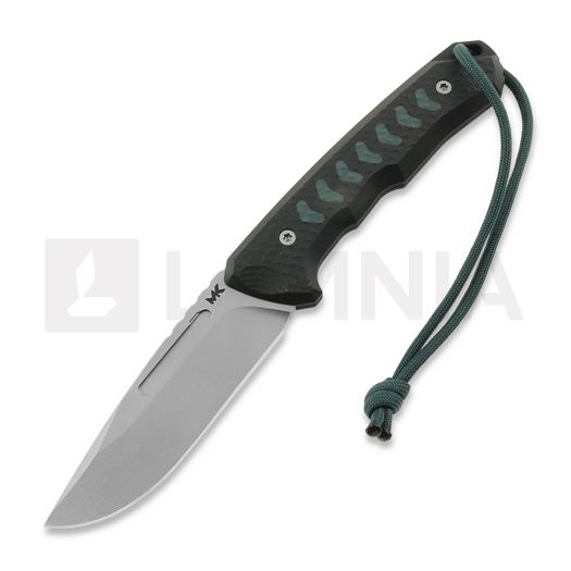 Couteau MK Knives & Tools Venn "FTB", Black/Forest Green G-10, Glass Blasted