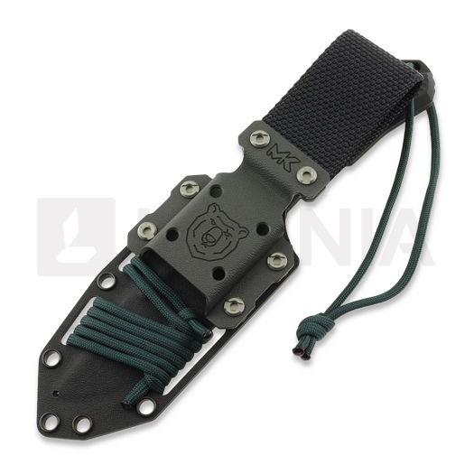 MK Knives & Tools Venn "FTB" peilis, Black/Forest Green G-10, Glass Blasted