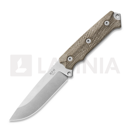 MKM Knives Base-Camp - Canvas Micarta knife, green MKBC-GC