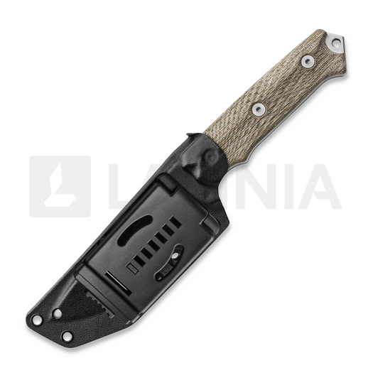 MKM Knives Base-Camp - Canvas Micarta mes, groen MKBC-GC