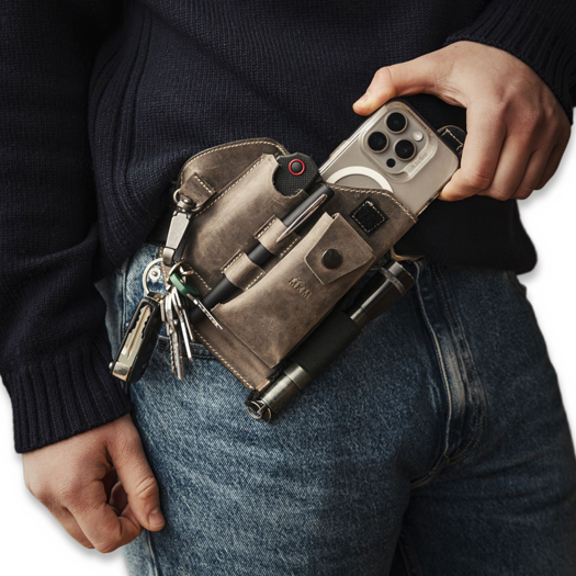 MKM Knives Belt Organizer Sheath, gr&aring; MKBOLS-1