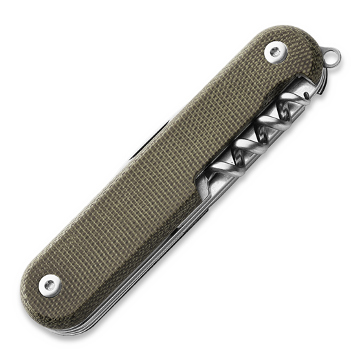 MKM Knives Campo 7 daugiafunkcis įrankis, Green Canvas Micarta MKCP07MAG-GC