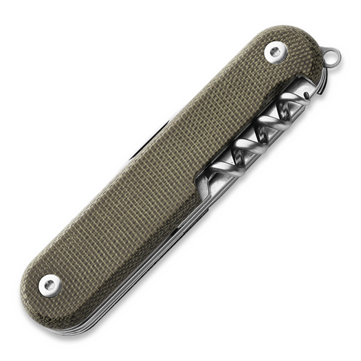 Attrezzo multifunzione MKM Knives Campo 7, Green Canvas Micarta MKCP07MAG-GC